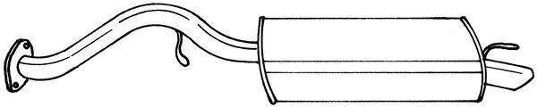 SIGAM 65631 Глушник вихлопних газів кінцевий