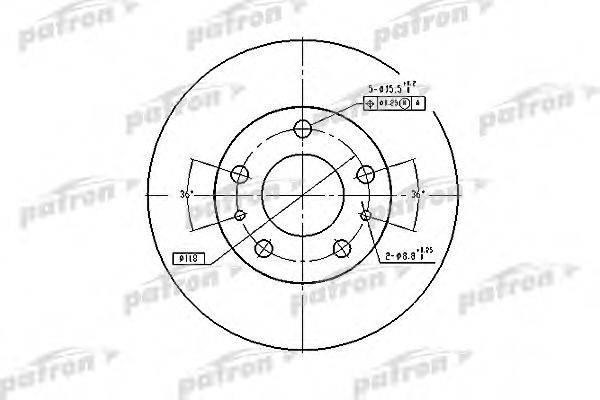 PATRON PBD7219 гальмівний диск