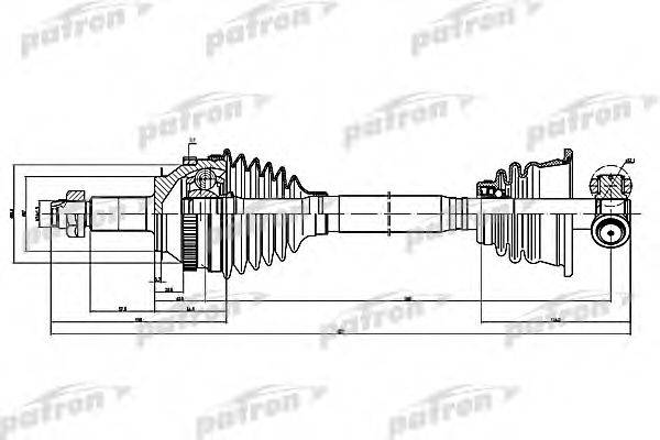 PATRON PDS1407 Приводний вал