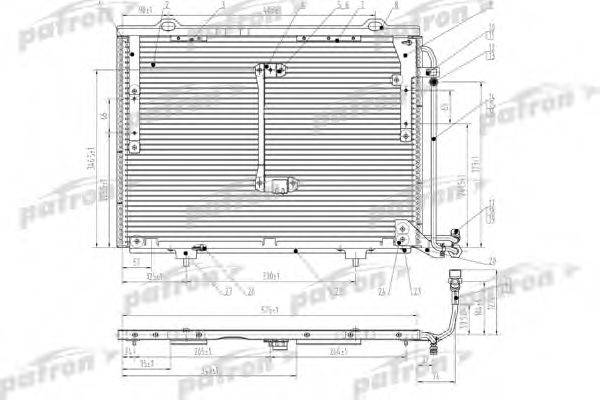 PATRON PRS1057 Конденсатор, кондиціонер