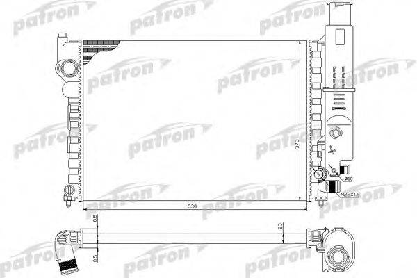 PATRON PRS3030 Радіатор, охолодження двигуна