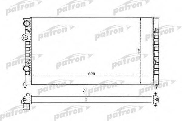 PATRON PRS3374 Радіатор, охолодження двигуна