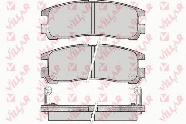 VILLAR 6260043 Комплект гальмівних колодок, дискове гальмо