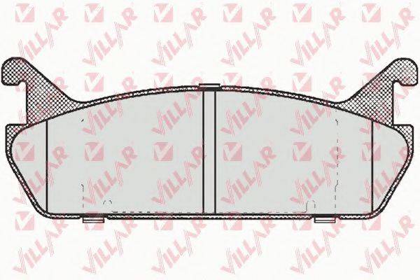 VILLAR 6260513 Комплект гальмівних колодок, дискове гальмо