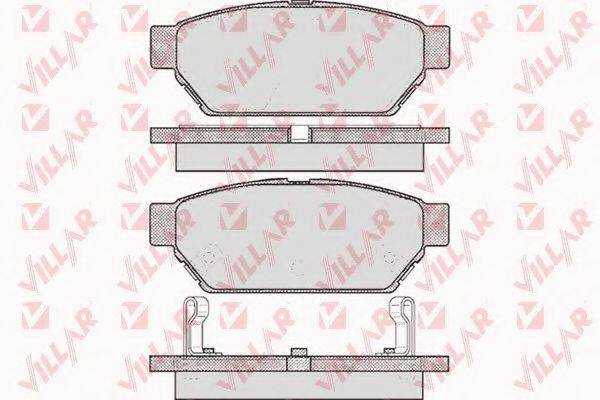 VILLAR 6260547 Комплект гальмівних колодок, дискове гальмо