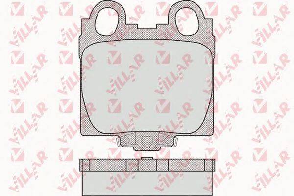 VILLAR 6261051 Комплект гальмівних колодок, дискове гальмо