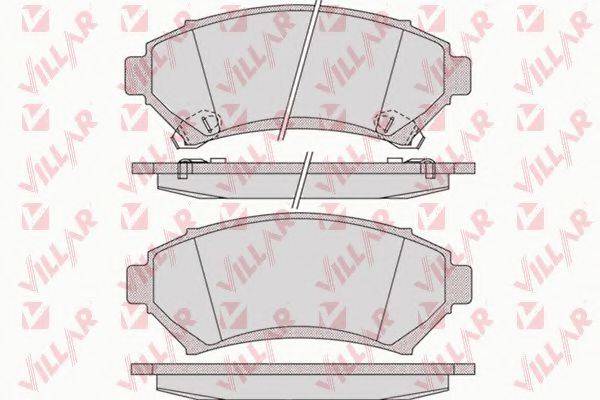 VILLAR 6261054 Комплект гальмівних колодок, дискове гальмо
