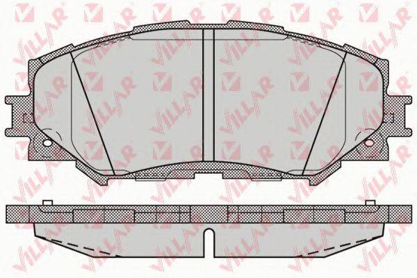 VILLAR 6261258 Комплект гальмівних колодок, дискове гальмо