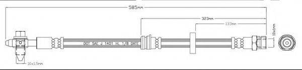 MOTAQUIP LVBH1559 Гальмівний шланг