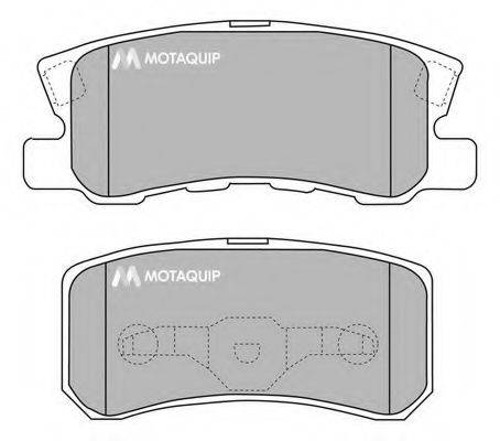 MOTAQUIP LVXL1217 Комплект гальмівних колодок, дискове гальмо