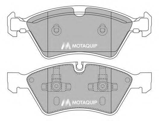 MOTAQUIP LVXL1329 Комплект гальмівних колодок, дискове гальмо