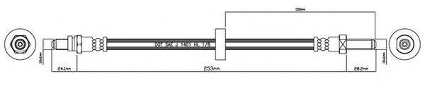 MOTAQUIP VBH237 Гальмівний шланг