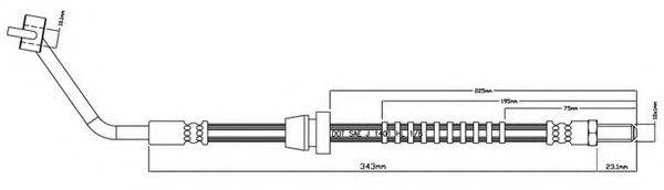 MOTAQUIP VBH738 Гальмівний шланг