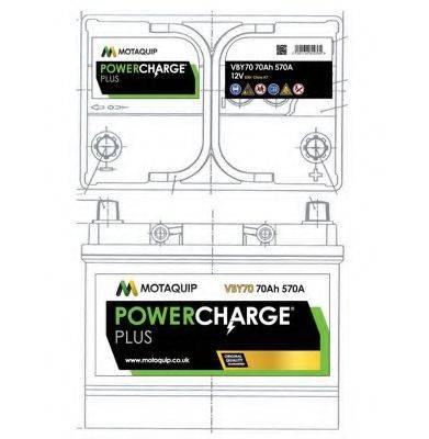 MOTAQUIP VBY70 Стартерна акумуляторна батарея