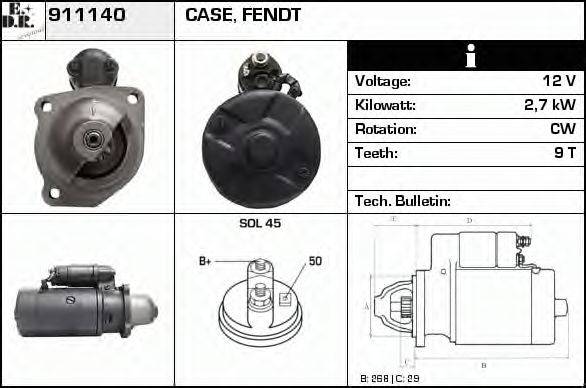 EDR 911140 Стартер