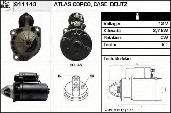 EDR 911143 Стартер