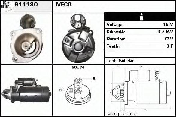 EDR 911180 Стартер