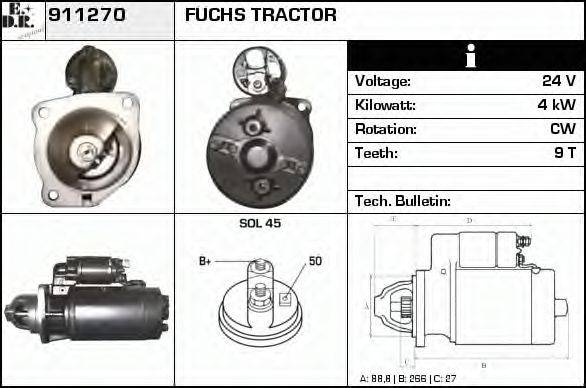 EDR 911270 Стартер