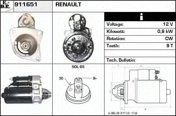 EDR 911651 Стартер