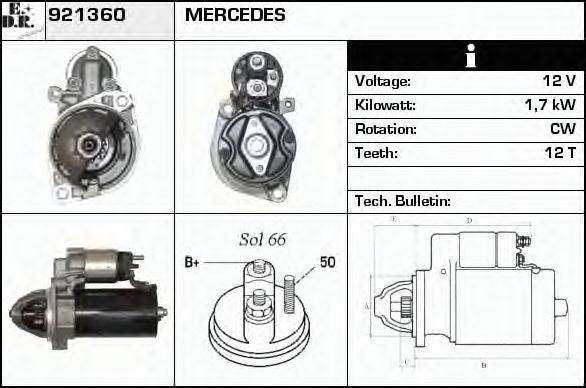 EDR 921360 Стартер