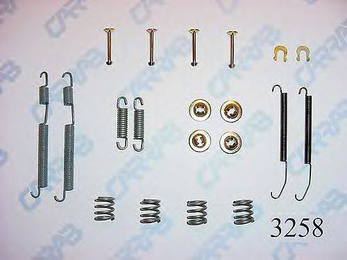 CARRAB BRAKE PARTS 3258 Комплектуючі, гальмівна колодка