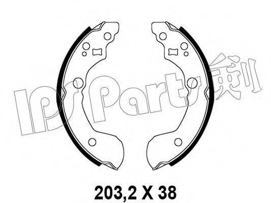 IPS PARTS IBL4191 Гальмівні колодки