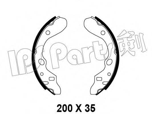 IPS PARTS IBL4397 Гальмівні колодки