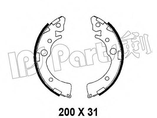 IPS PARTS IBL4412 Гальмівні колодки