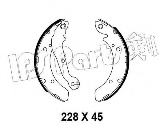 IPS PARTS IBL4585 Гальмівні колодки