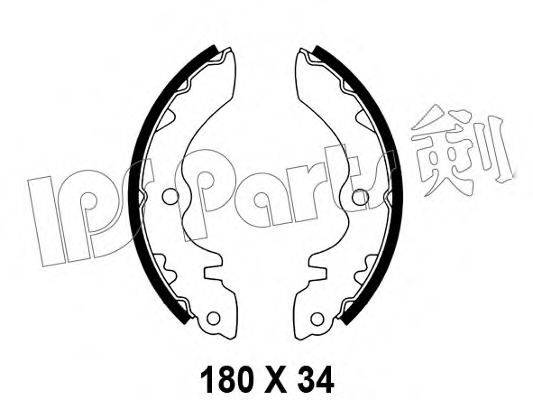 IPS PARTS IBL4802 Гальмівні колодки