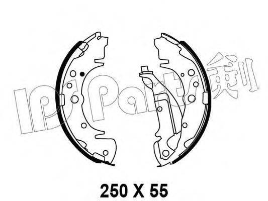 IPS PARTS IBL4K01 Гальмівні колодки