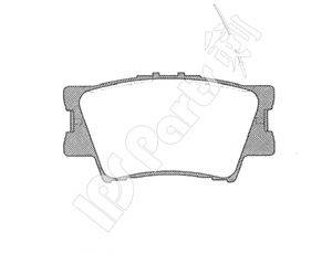 IPS PARTS IBR1299 Комплект гальмівних колодок, дискове гальмо