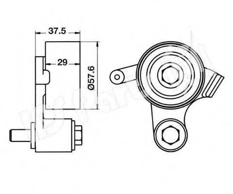 IPS PARTS ITB6252 Пристрій для натягу ременя, ремінь ГРМ