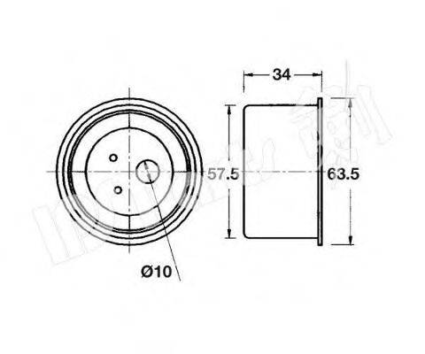 IPS PARTS ITB6515 Пристрій для натягу ременя, ремінь ГРМ