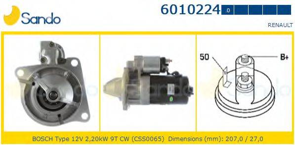 SANDO 60102240 Стартер