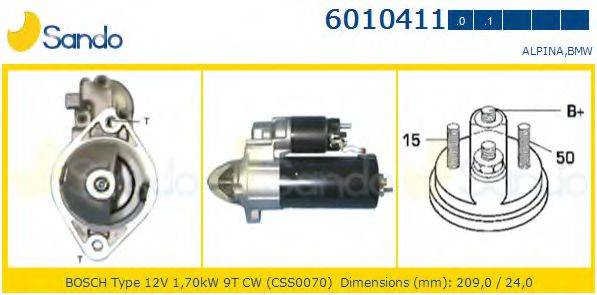 SANDO 60104110 Стартер