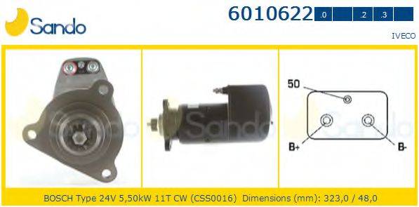 SANDO 60106220 Стартер