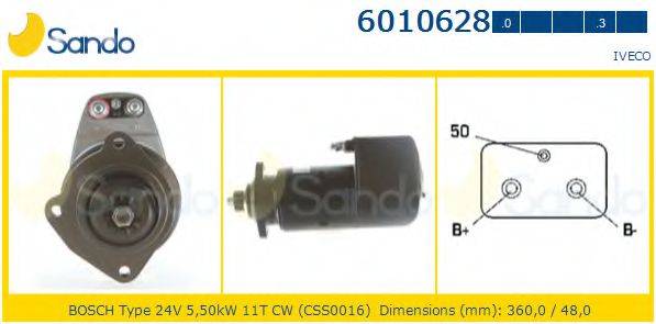 SANDO 60106280 Стартер