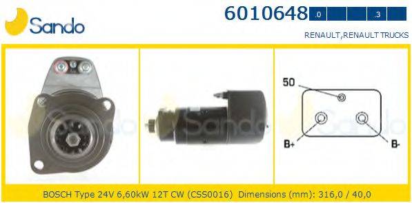 SANDO 60106480 Стартер