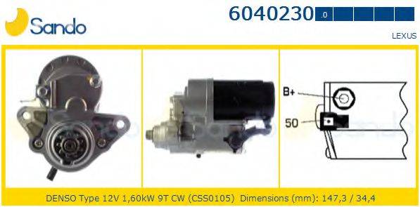 SANDO 60402300 Стартер