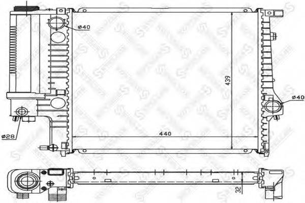 STELLOX 1025023SX Радіатор, охолодження двигуна