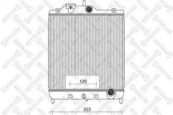 STELLOX 1025089SX Радіатор, охолодження двигуна