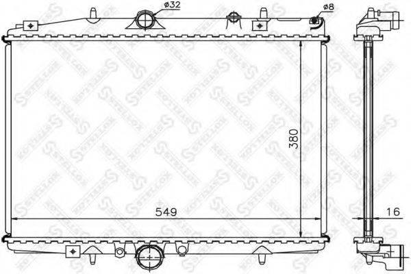 STELLOX 1025173SX Радіатор, охолодження двигуна