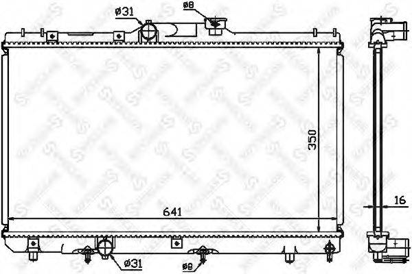 STELLOX 1025189SX Радіатор, охолодження двигуна