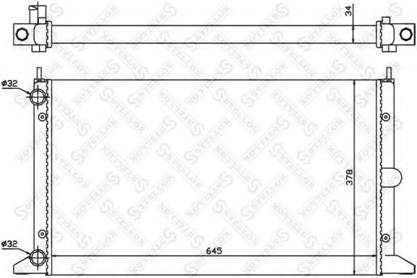 STELLOX 1025243SX Радіатор, охолодження двигуна