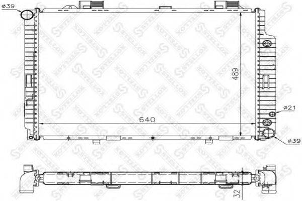 STELLOX 1025261SX Радіатор, охолодження двигуна