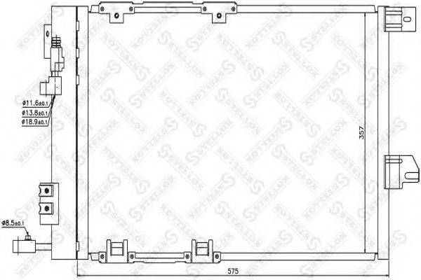 STELLOX 1045015SX Конденсатор, кондиціонер