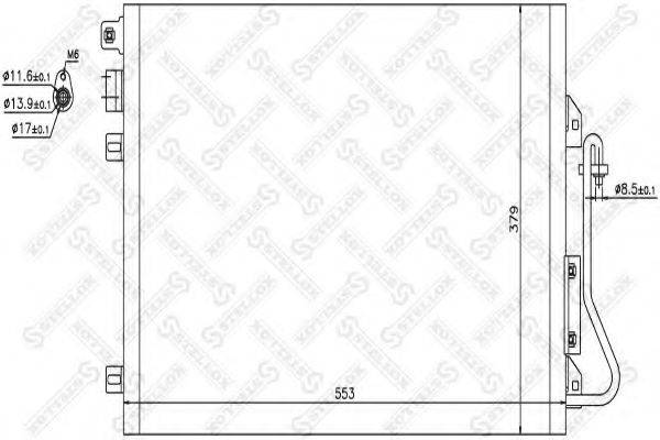 STELLOX 1045044SX Конденсатор, кондиціонер