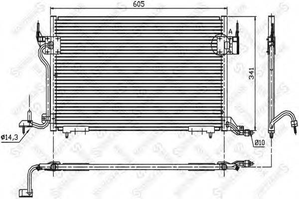 STELLOX 1045056SX Конденсатор, кондиціонер