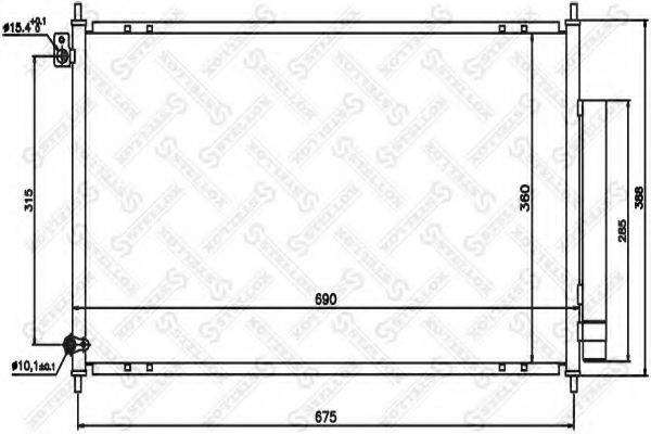 STELLOX 1045061SX Конденсатор, кондиціонер